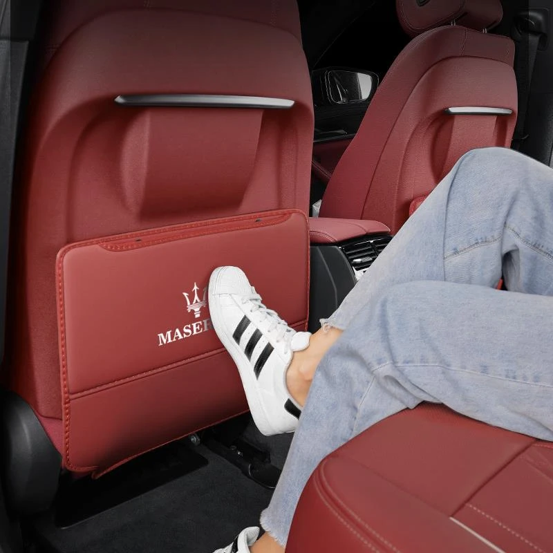 玛莎拉蒂总裁吉博力莱万特Grecale车载座椅后排收纳袋椅背防踢垫