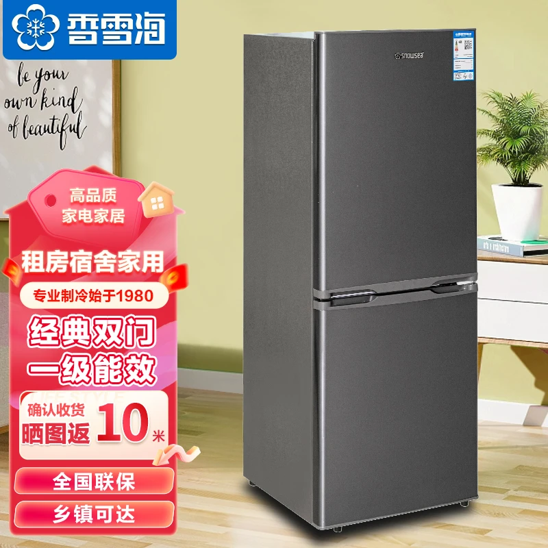 香雪海家用电冰箱双开门中小型宿舍租房两用冷藏冷冻大容量冰箱