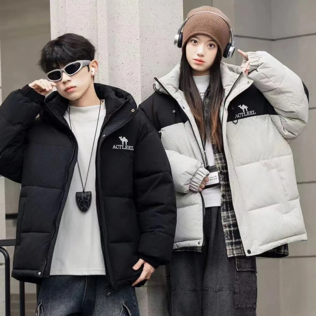 【实体品质抗寒-20°加厚】中大男童冬季拼接保暖连帽冬季棉服912