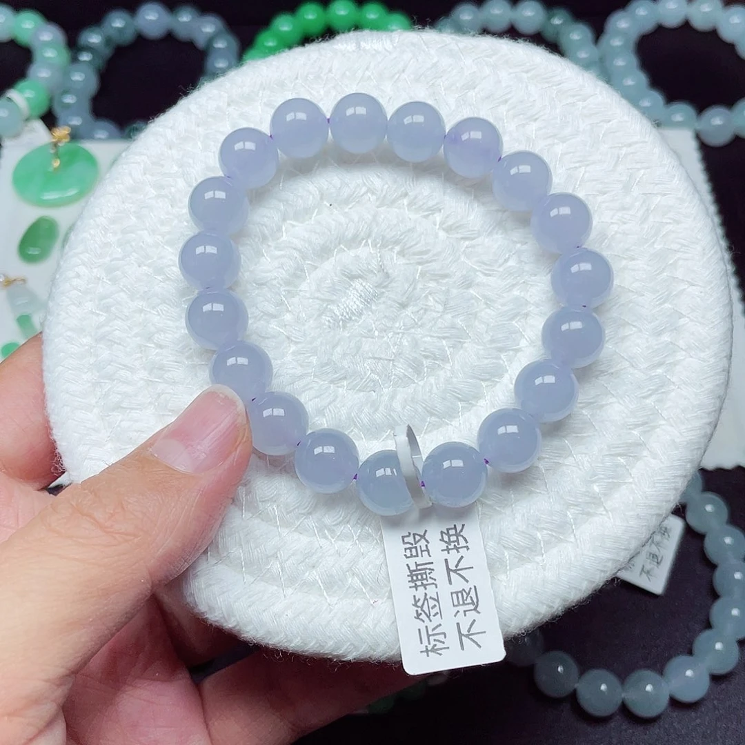 翡翠未镶嵌手链天然缅甸翡翠A货卡10