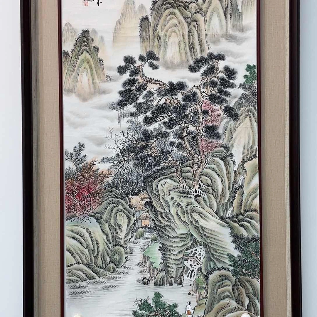 国画凌行志手绘作品