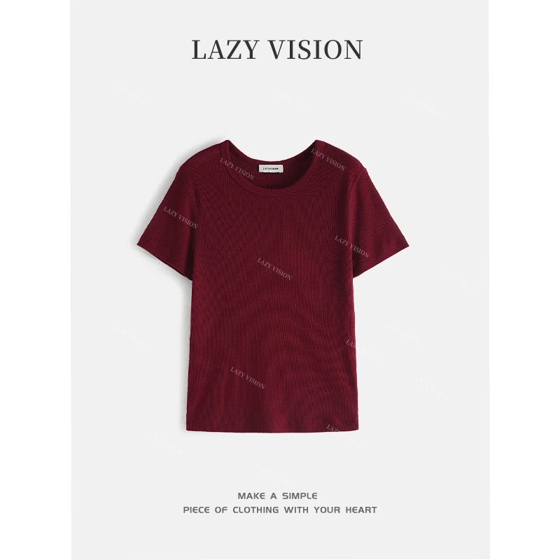 LAZYVISION羊毛短袖圆领休闲T恤ZMD-27922