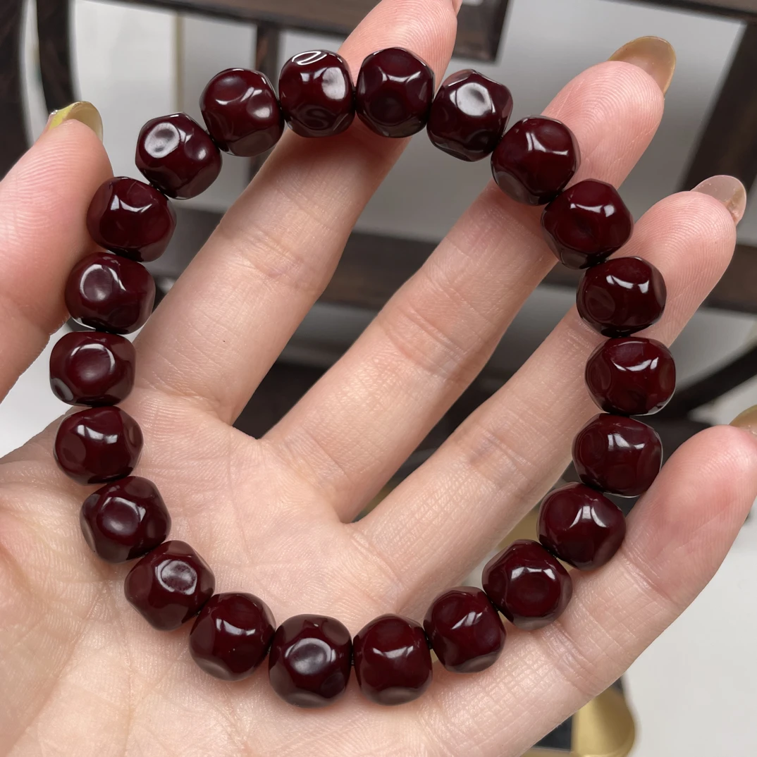 毕业玉化猴头奶酪无相手串 卡10mm
