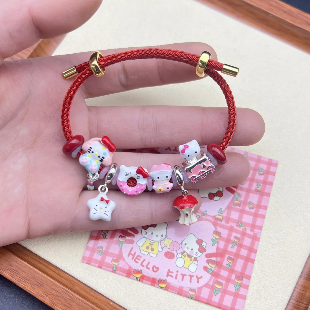 beads串珠手串可爱kt猫纯享卡通手链学生手链送闺蜜