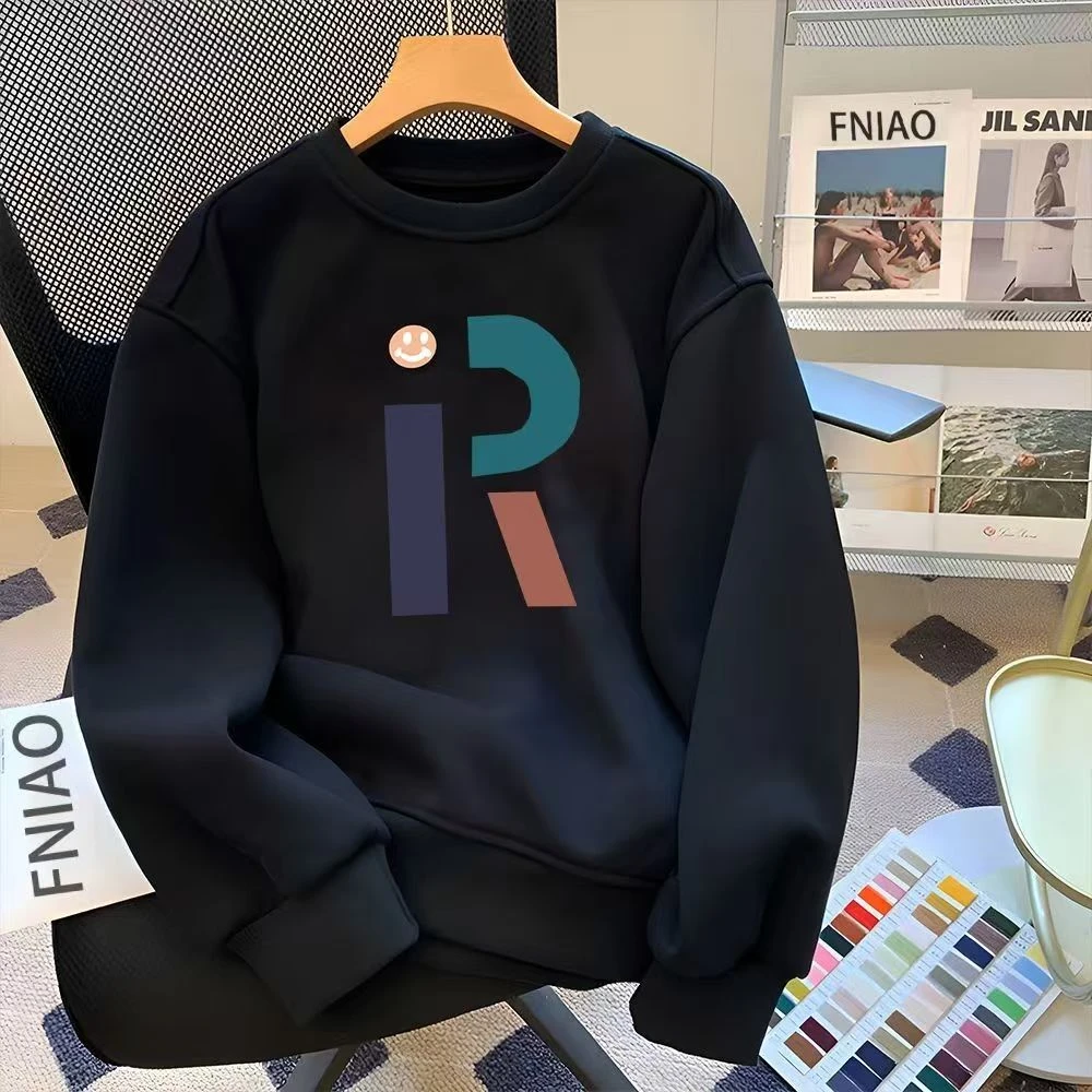 啄木鸟2024新款重磅时尚卫衣男士宽松圆领韩版男士春秋季百搭时尚