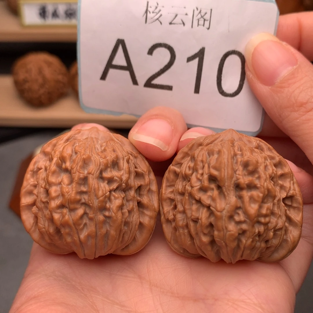 9***上把件文玩核桃38全品平谷四座楼