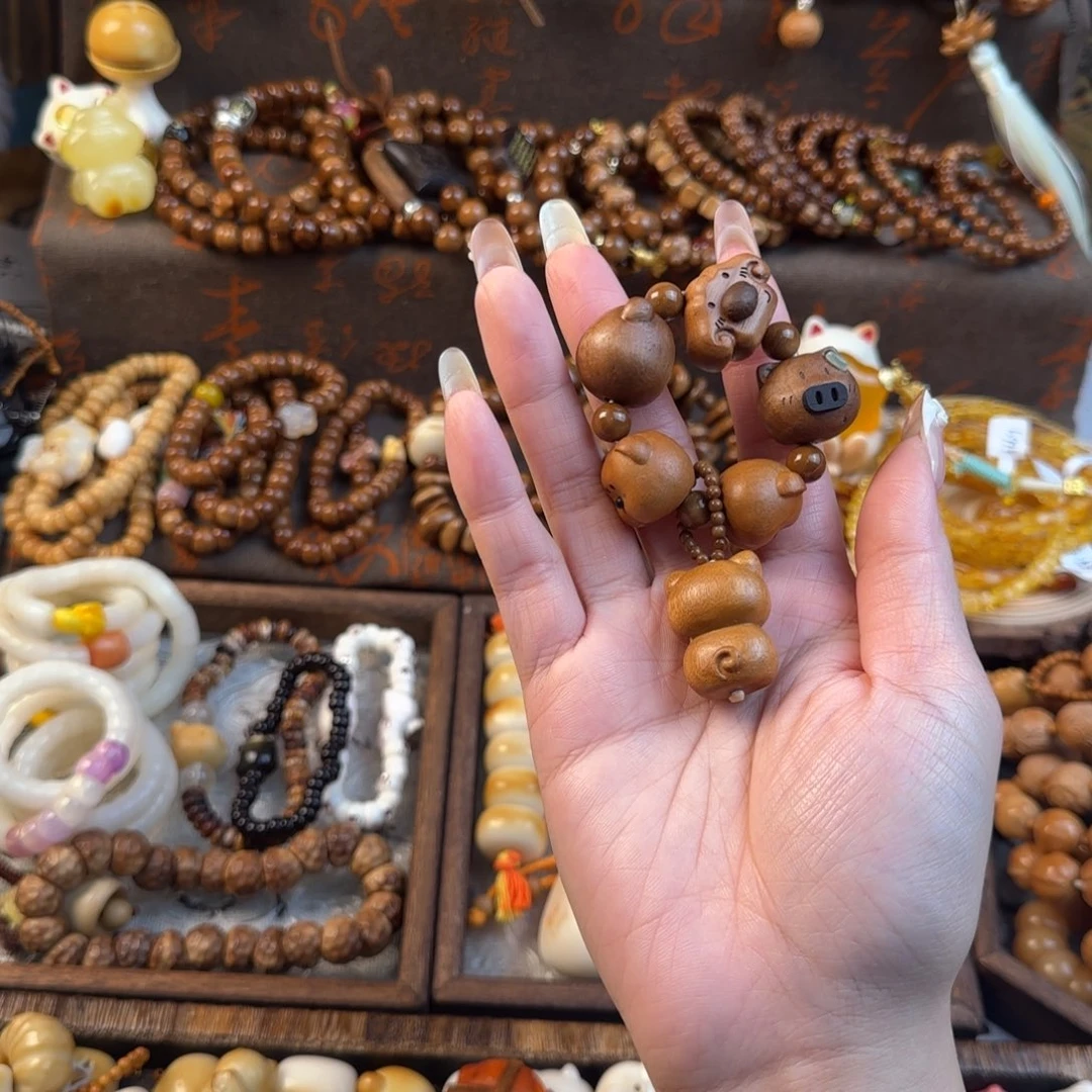 吊坠猴头核桃木质多宝手捻