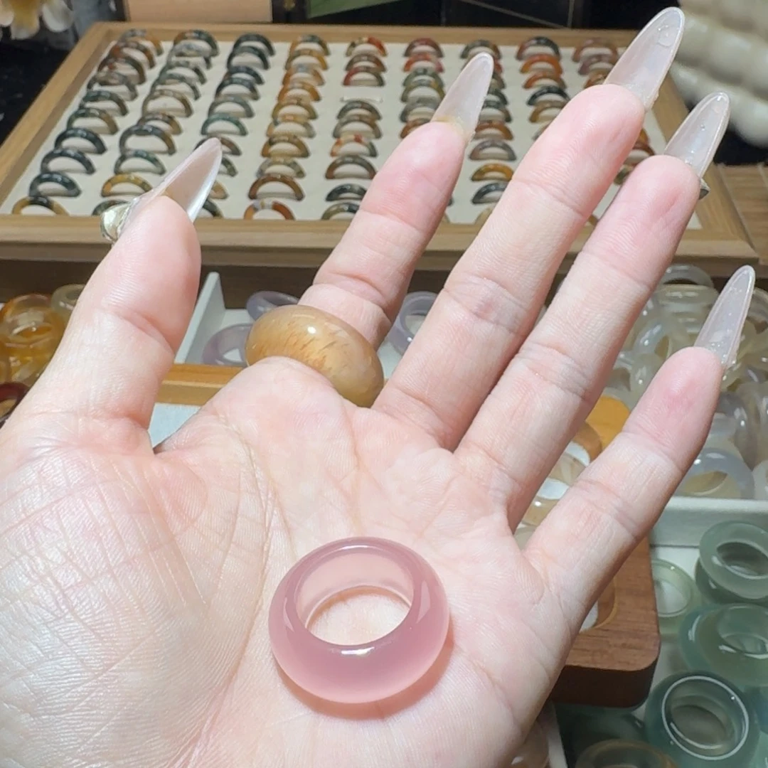 库***友玛瑙/玉髓未镶嵌戒圈