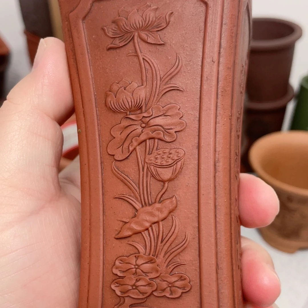 盆满花器铺精品紫砂11*4.5