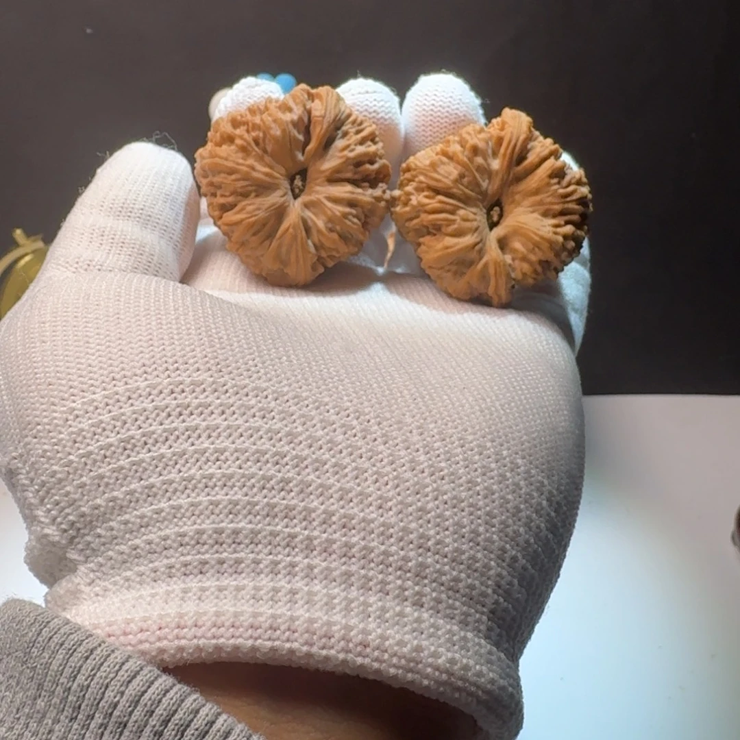 文玩核桃把件4号链接拉丝团子留疤凹底40-38-38