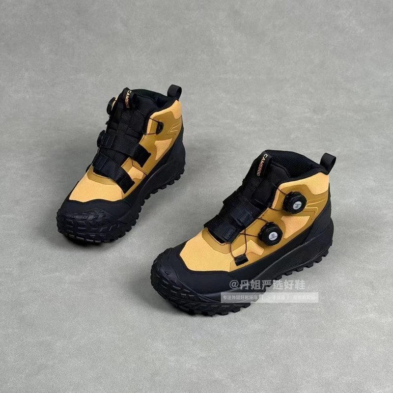 出口德国高端双纽扣加绒保暖防泼水防滑耐磨户外徒步登山鞋棉鞋男