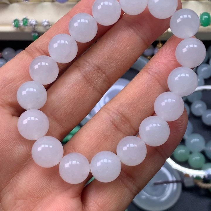 千***️翡翠未镶嵌手链卡11