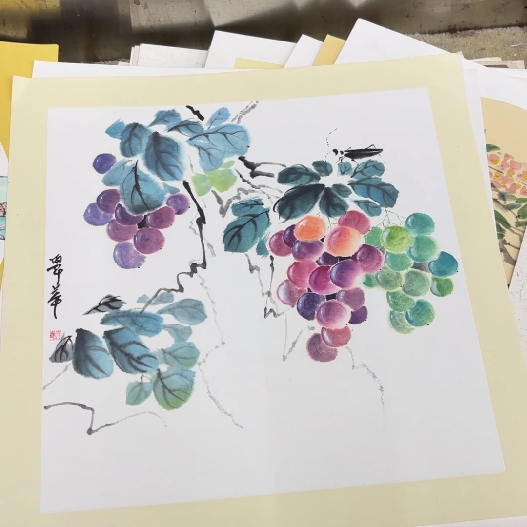 国画38-38卡纸作品童