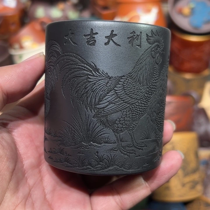 紫砂茶杯宜兴紫砂主人杯