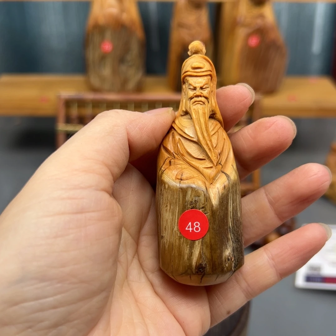 萌***木崖柏木摆件手把件