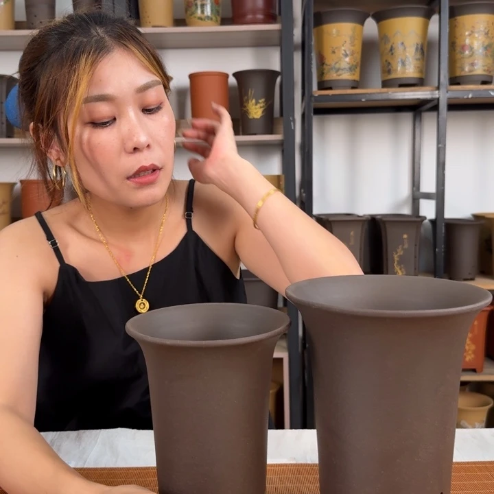 紫砂紫砂花盆破损补发