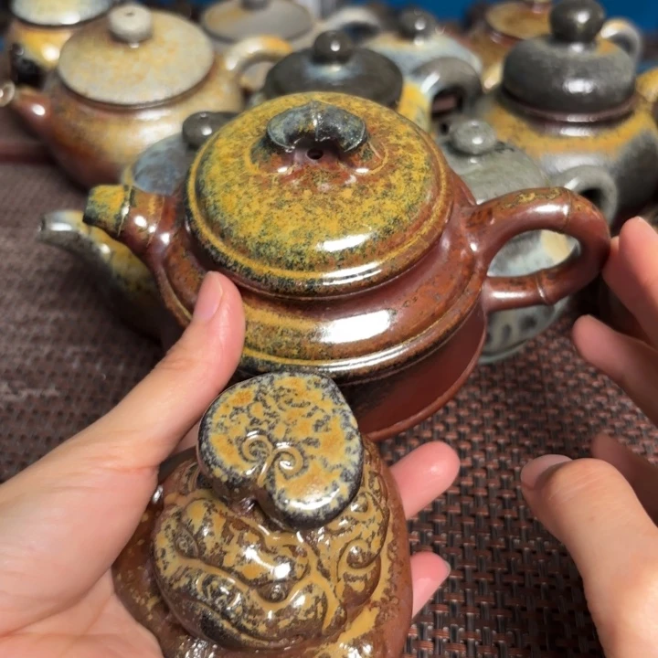 茶杯紫砂竹鼓金蟾