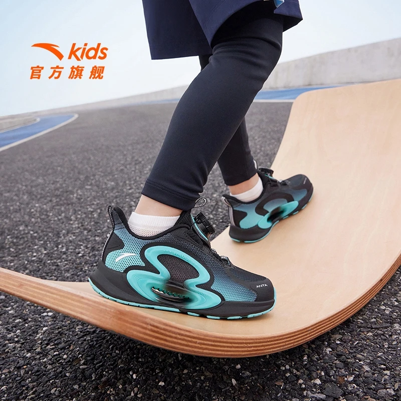 安踏儿童逐月小童跑鞋2025春夏透气防滑耐磨犟弹跑鞋A312429999H