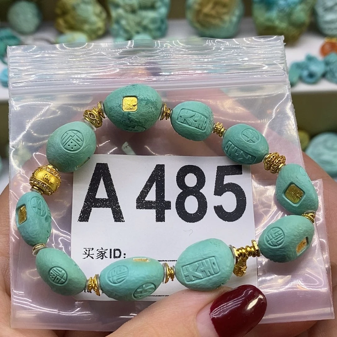 未镶嵌绿松石绿松石配饰定制