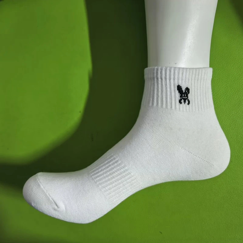 10双/高橡筋纯棉中筒运动袜