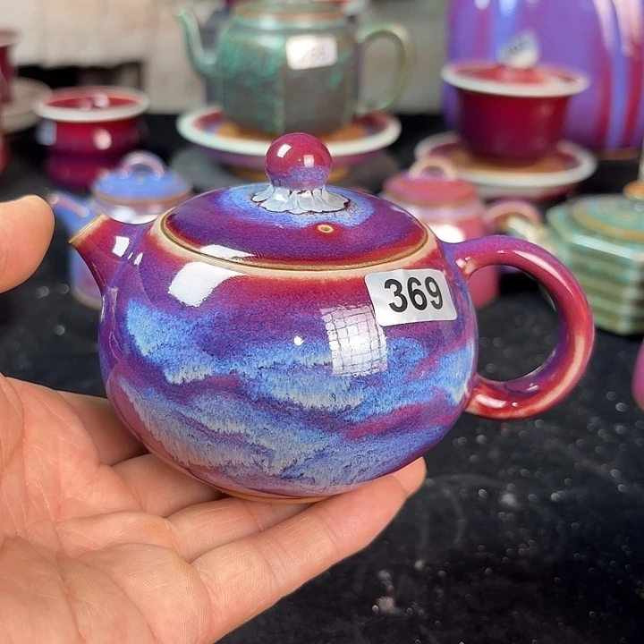 和***尘369钧瓷原矿釉西施壶
