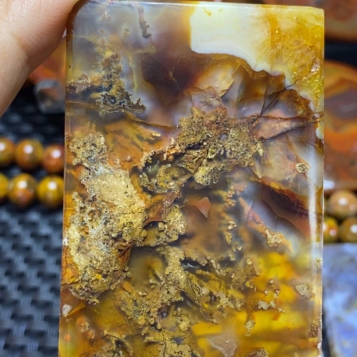 玛瑙/玉髓颈饰未镶嵌K**＂