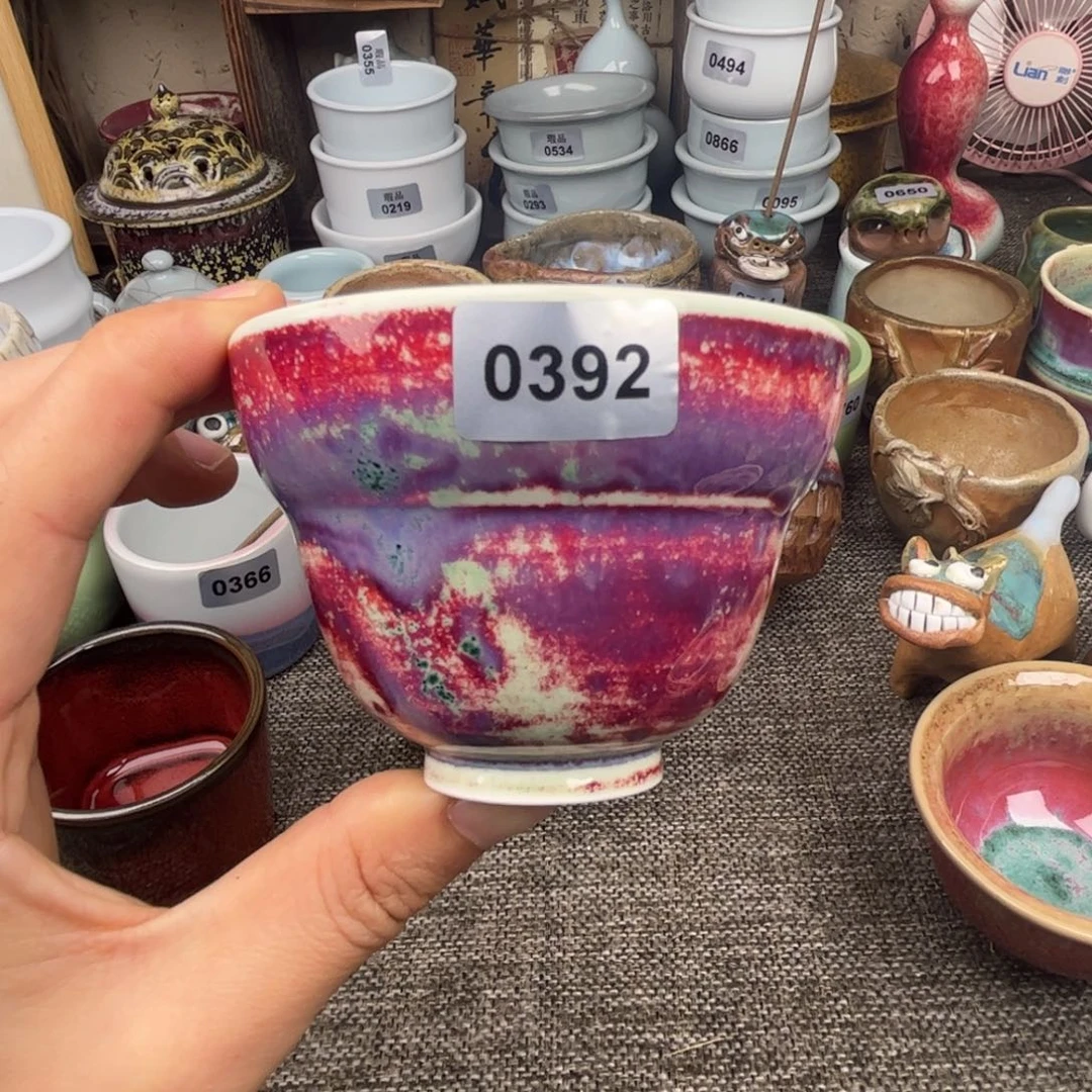 钧瓷杯子窑口自播原矿钧瓷48