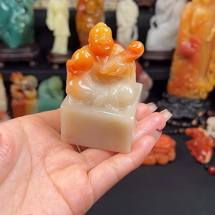 寿山石高山水冻石