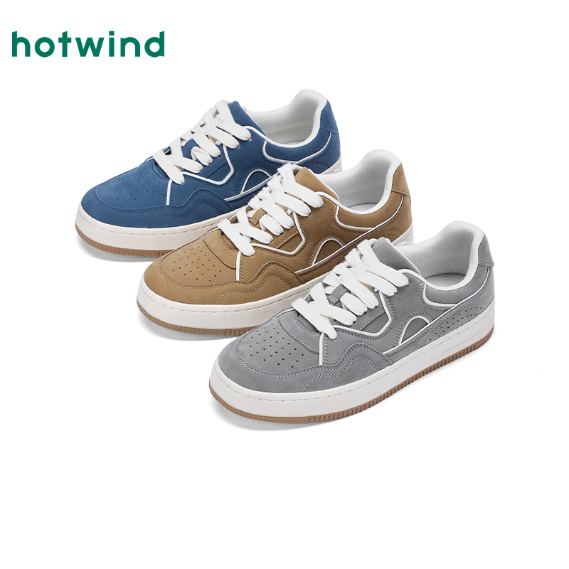 热风男士软底软面增高百搭时尚休闲鞋H14M25752透气秋季低帮潮流