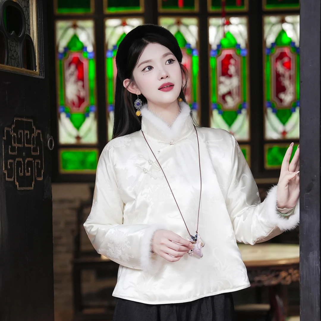 一枕槐安·【珑玥元宝】新中式原创设计气质上衣中国风日常立领时尚