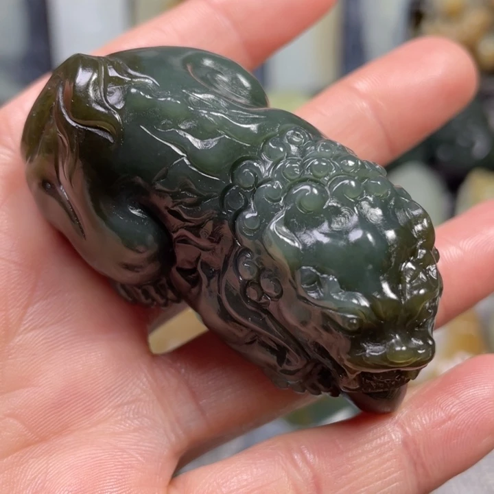 (***／和田玉未镶嵌挂件