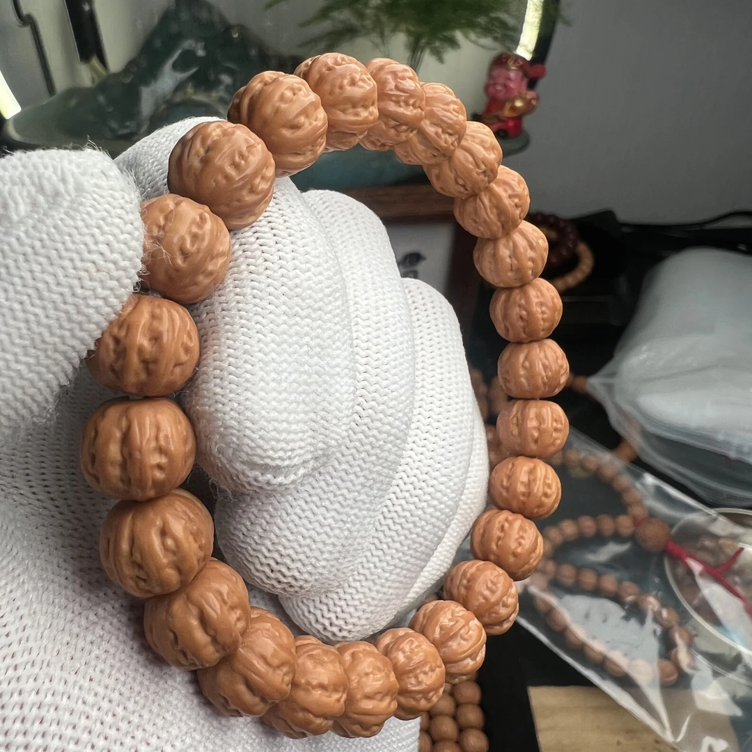 猴头核桃雕刻加手修八棱原色小尺寸911八棱