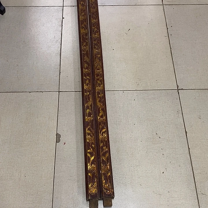 春***续香榧木茶室空间老木雕花板