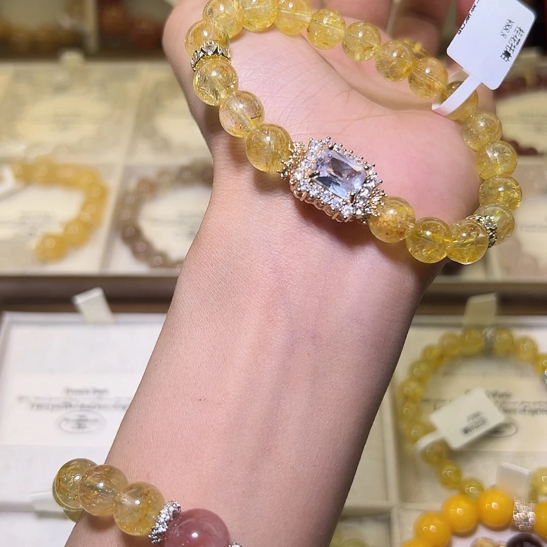 水晶手链未镶嵌李*菲48小时鉴赏