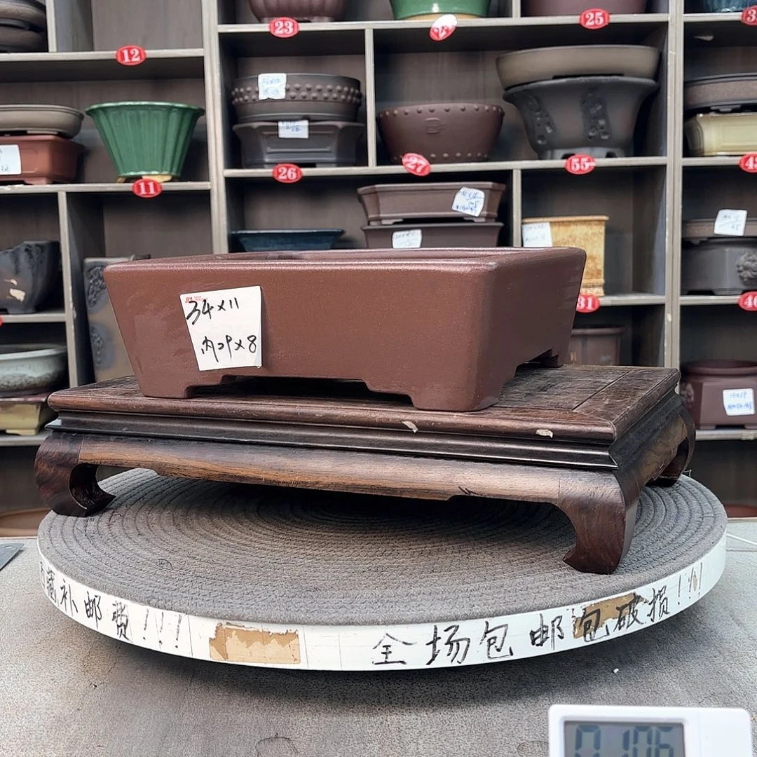 紫砂花盆紫砂的颜色很好看