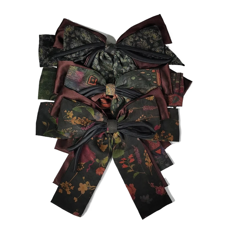 【蝴蝶大发夹福利】YLSHDDFJ桑蚕丝香云纱蝴蝶大发夹