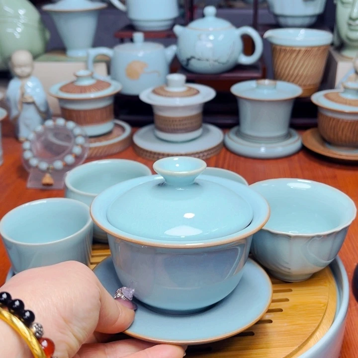 【闪购商品】@*峰汝州单壶天青单壶