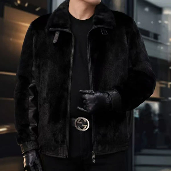 2025进口紫金级小母貂前后整貂赫本小山羊皮冬季鹅绒服外套