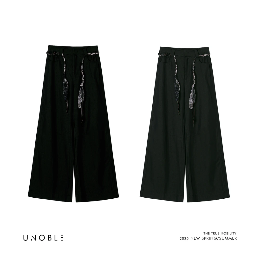 UNOBLE 2024F/W【东欧之旅】极简设计感弯刀裤 秋季新品
