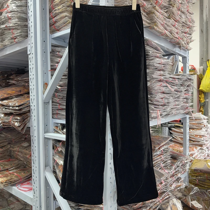 4-41窄版直筒裤加厚【三色丝】