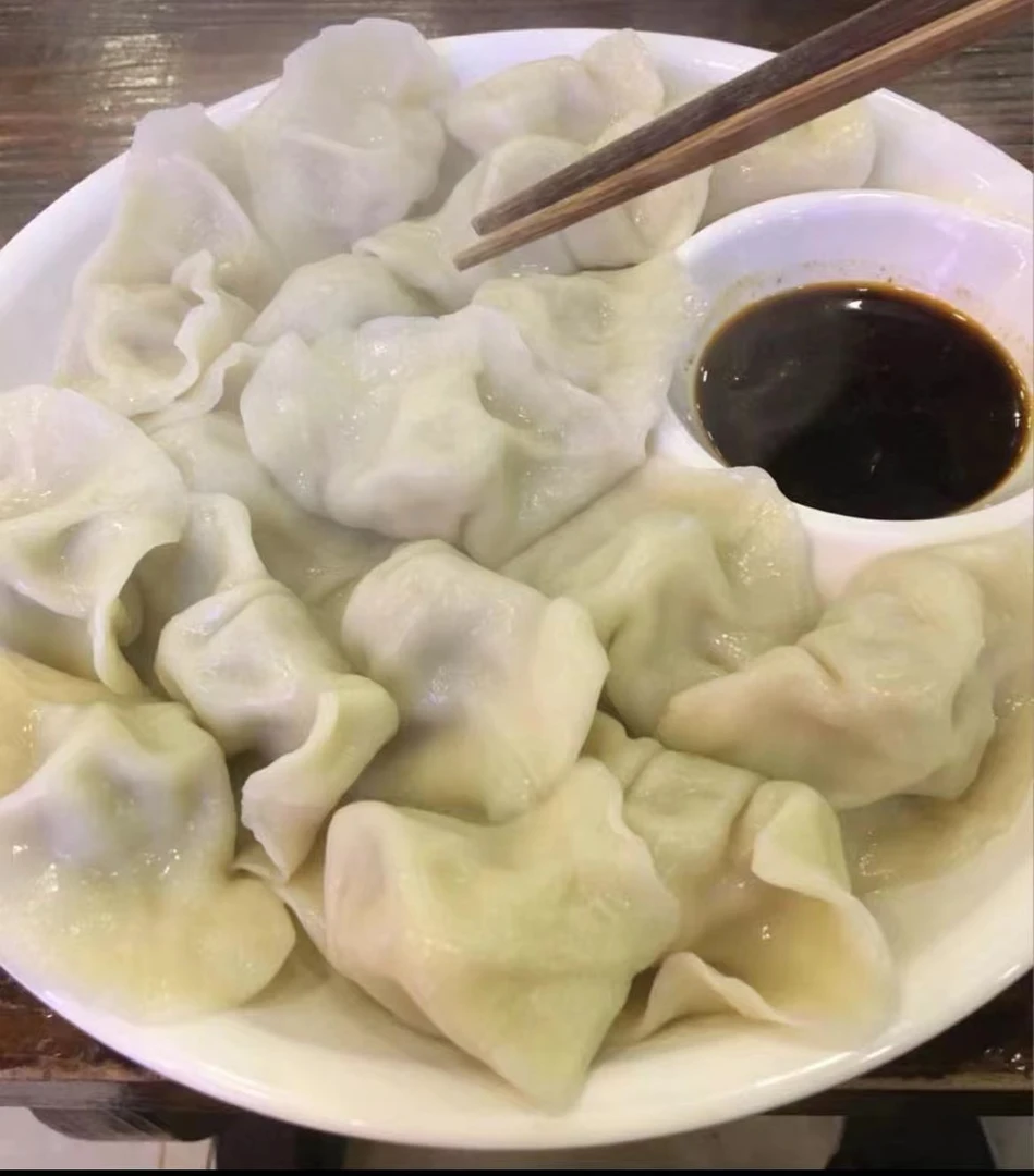 韭菜鸡蛋虾仁4斤2000g80个胖姐饺子新鲜美味（蒸）