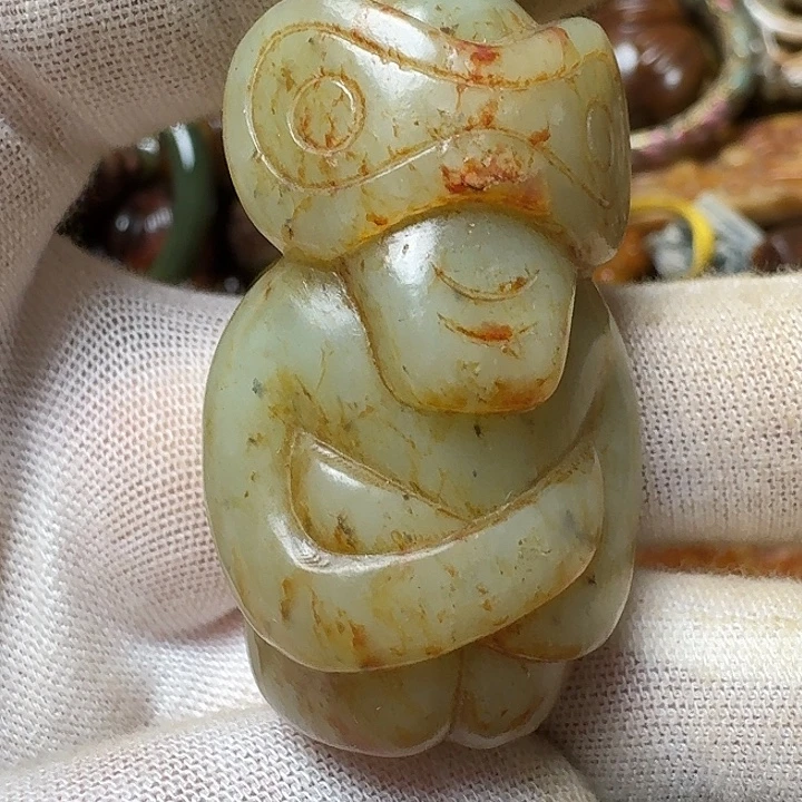 和田玉未镶嵌挂件