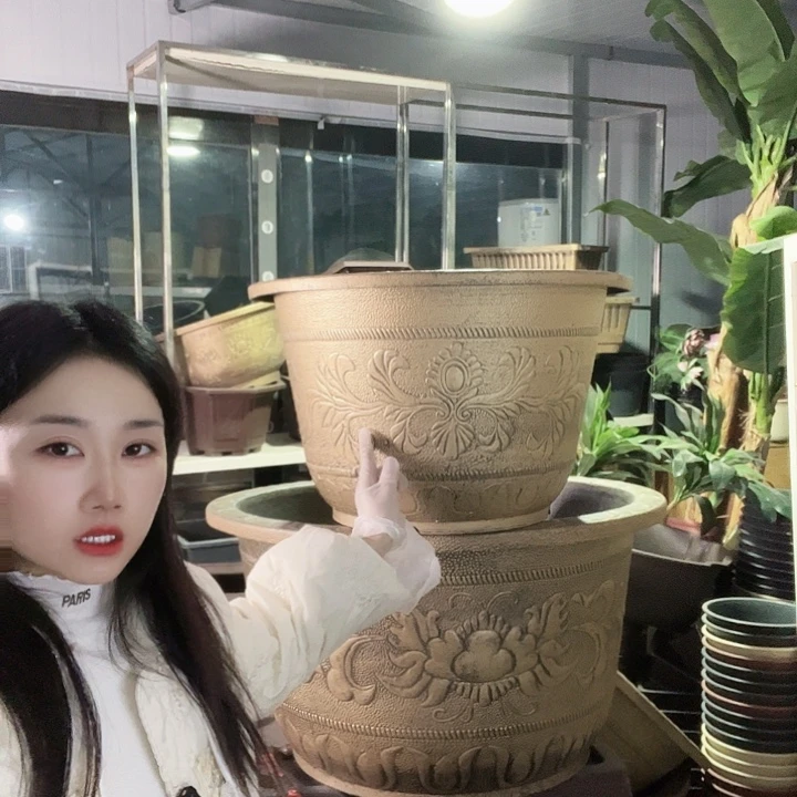 圆形60花盆10个有孔