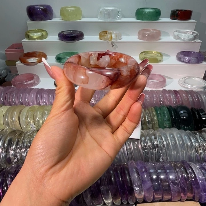 未镶嵌手镯水晶手镯54.7圈口3号