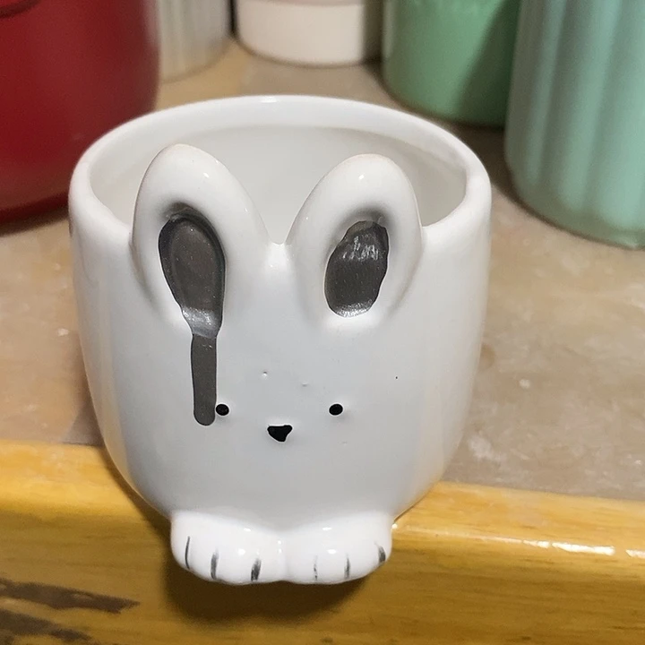 陶盆有孔 瑕疵针孔漏釉介意勿拍外口 7外高7