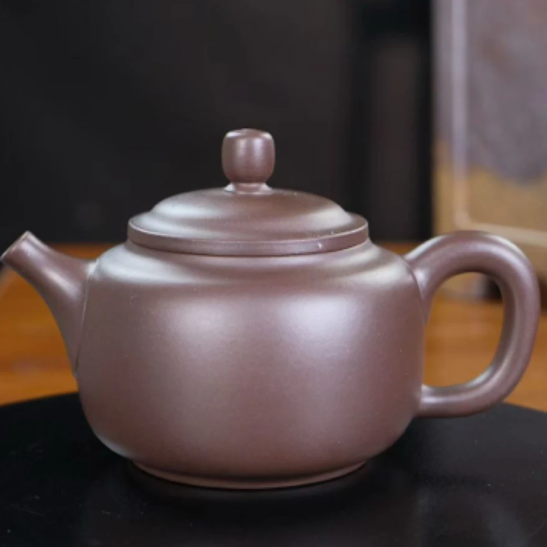 耿直宜兴黄龙山原矿紫砂紫泥全手工制作