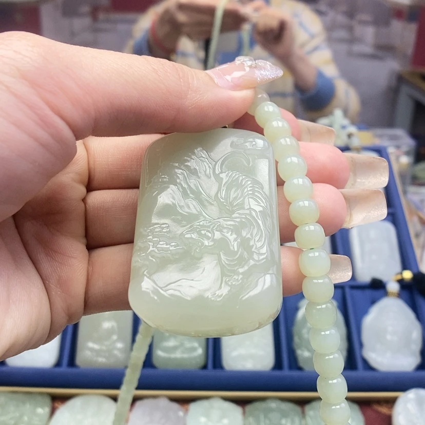 【闪购商品】和田玉（糖玉）颈饰未镶嵌用****5