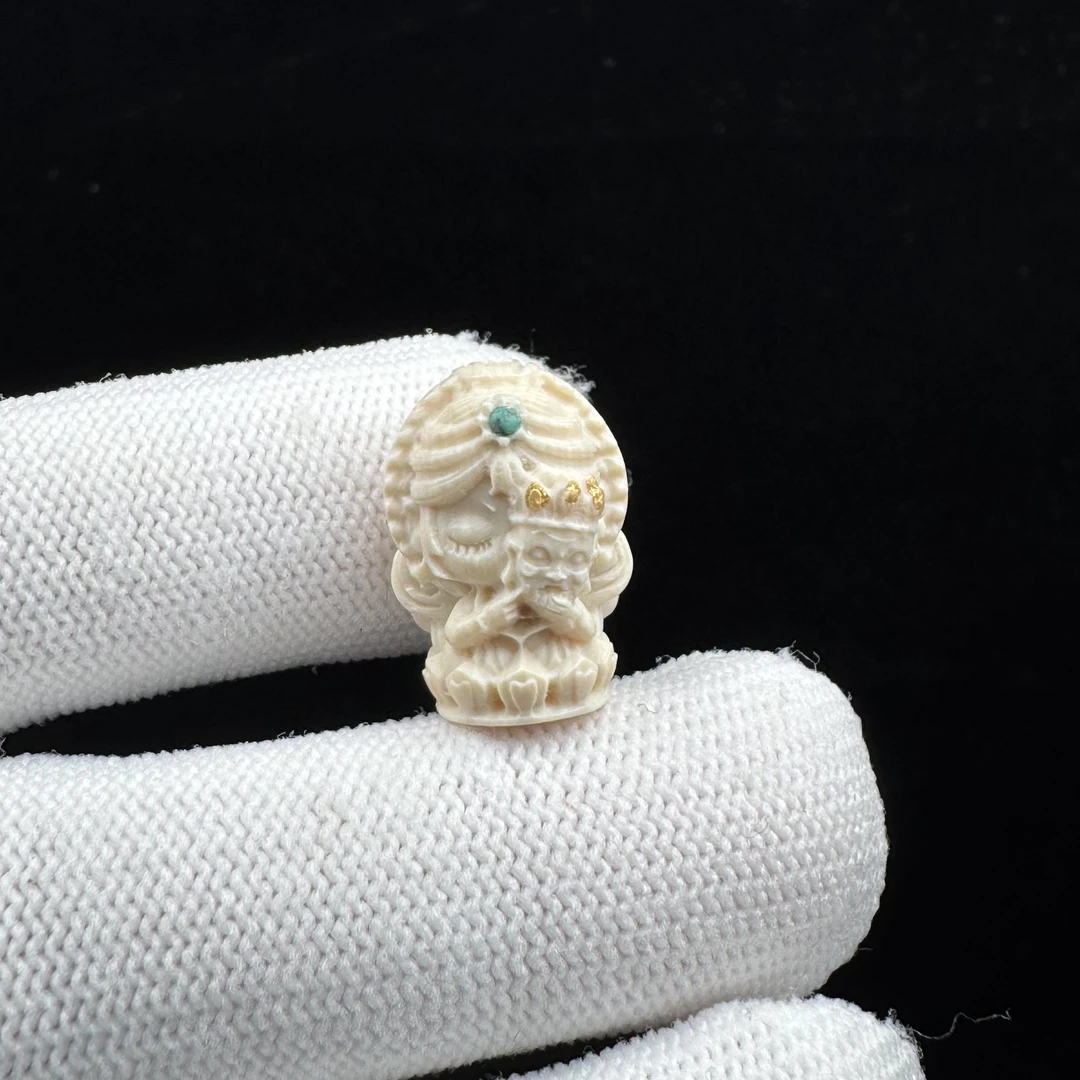 J8919天然猛犸牙 配饰13*18.6mm一物一图 假一罚十