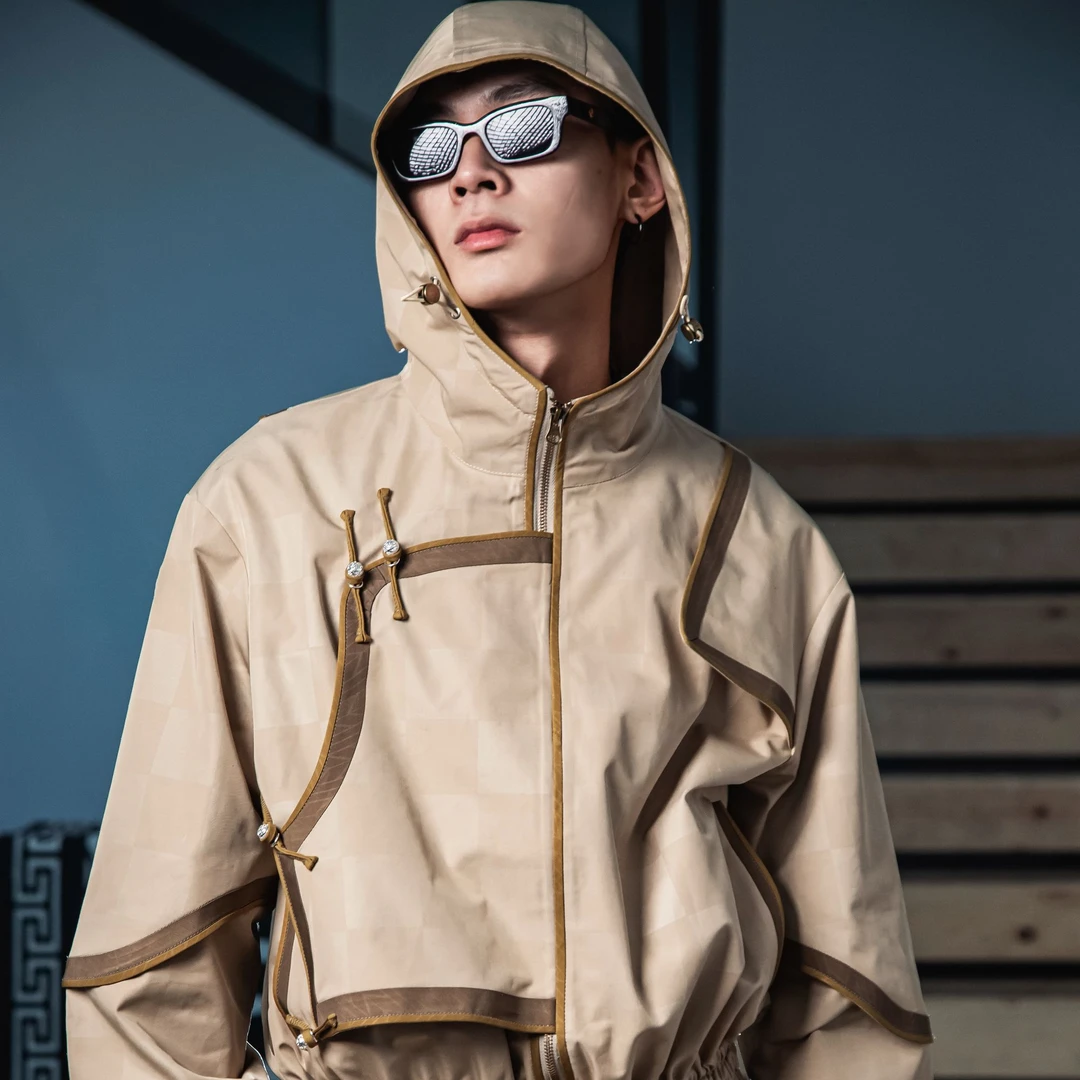 阿提拉系列“沙丘”男女同款复古软壳连帽户外春季外套防风外套