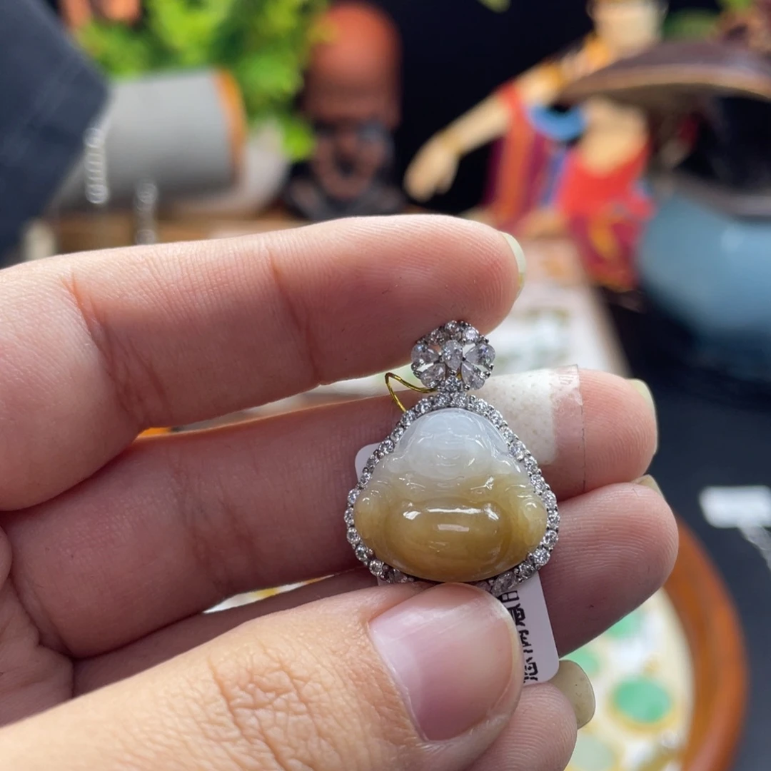 翡翠银S925镶嵌颈饰